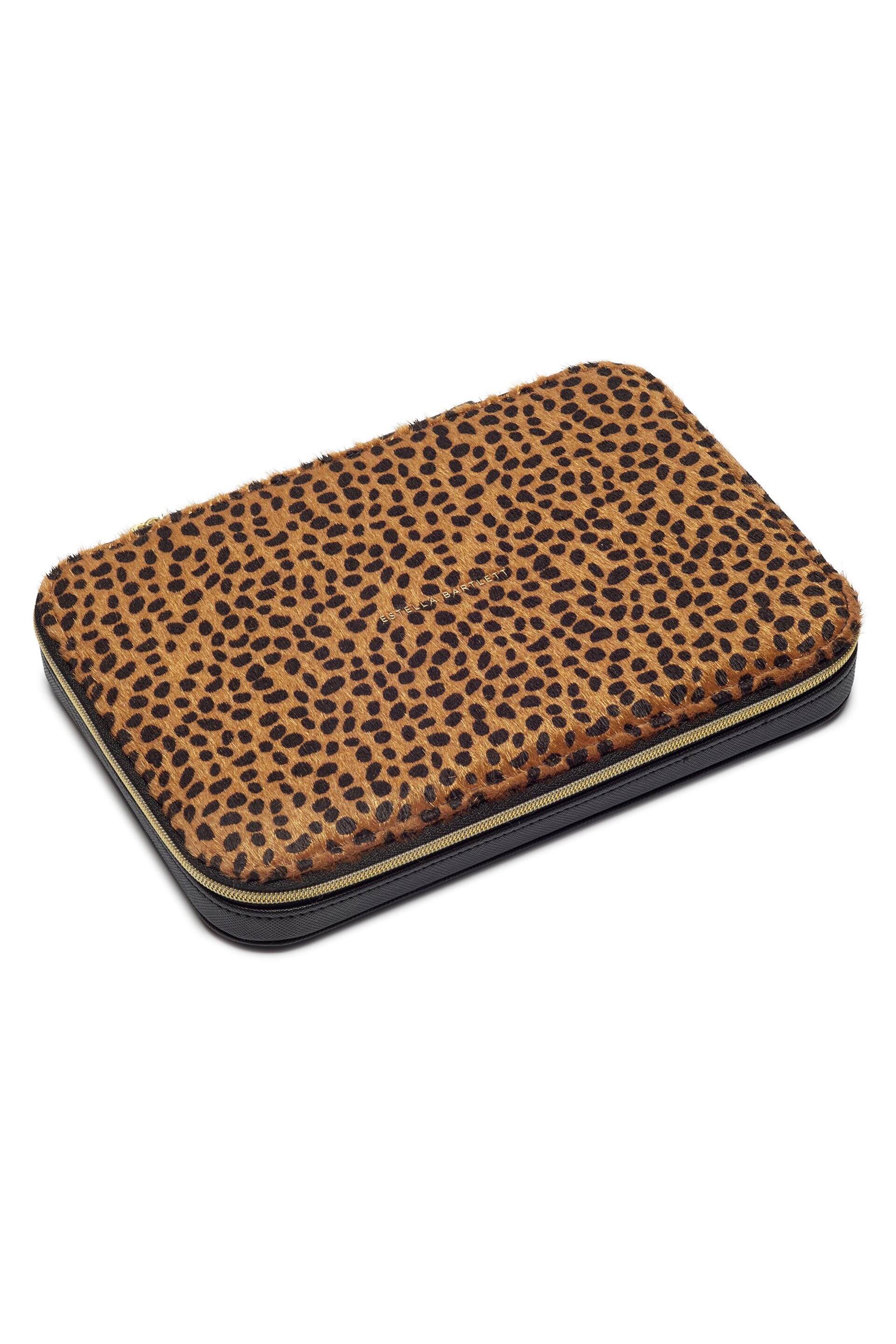 Estella Bartlett Brown Slim Jewellery Box - Cheetah Print - Image 3 of 4