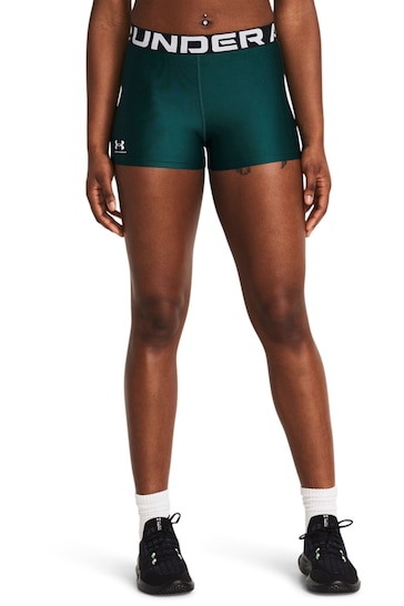 Under Armour Green Womens Heat Gear HG Authentics 8 Inches Shorts