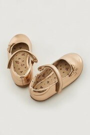 Rose Gold Wide Fit (G) Butterfly Mary Jane Shoes - Image 3 of 5
