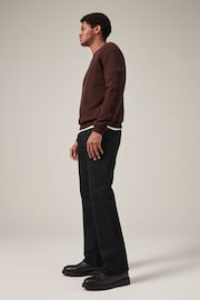 Solid Black Bootcut Classic Stretch Jeans - Image 3 of 6