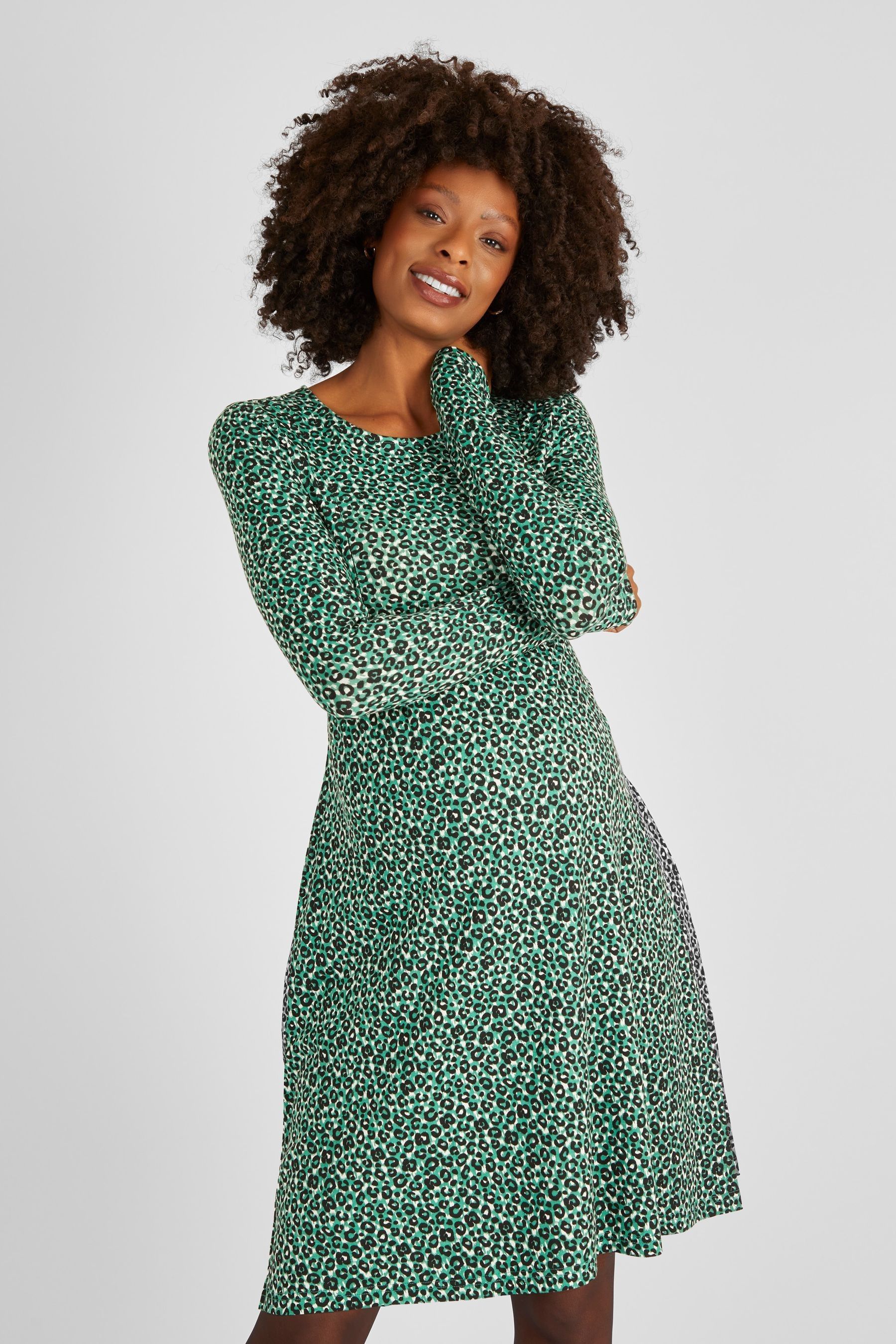 Buy JoJo Maman Bebe Green Animal Print Maternity Nursing Dress from the Next UK online shop