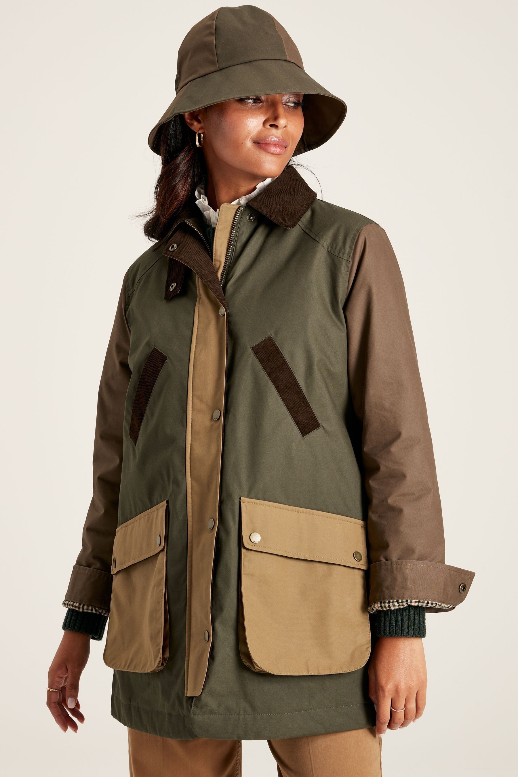Khaki wax jacket sales