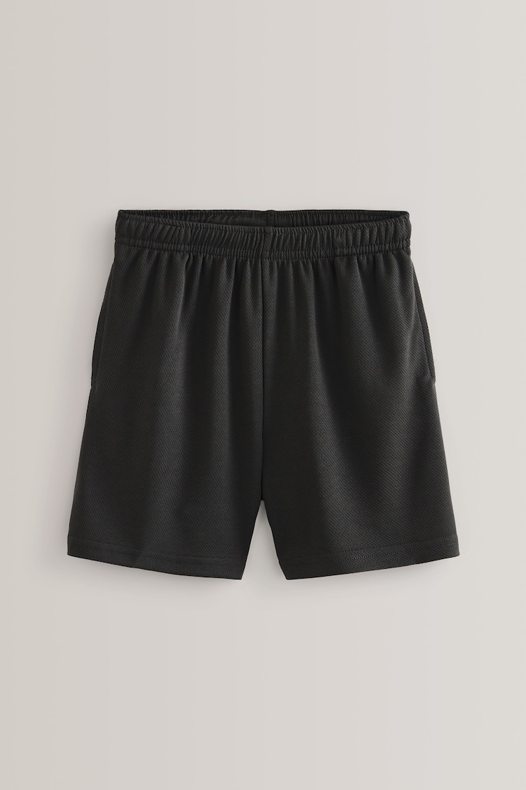 Black Single Sports Shorts (3-16yrs) - Image 1 of 4