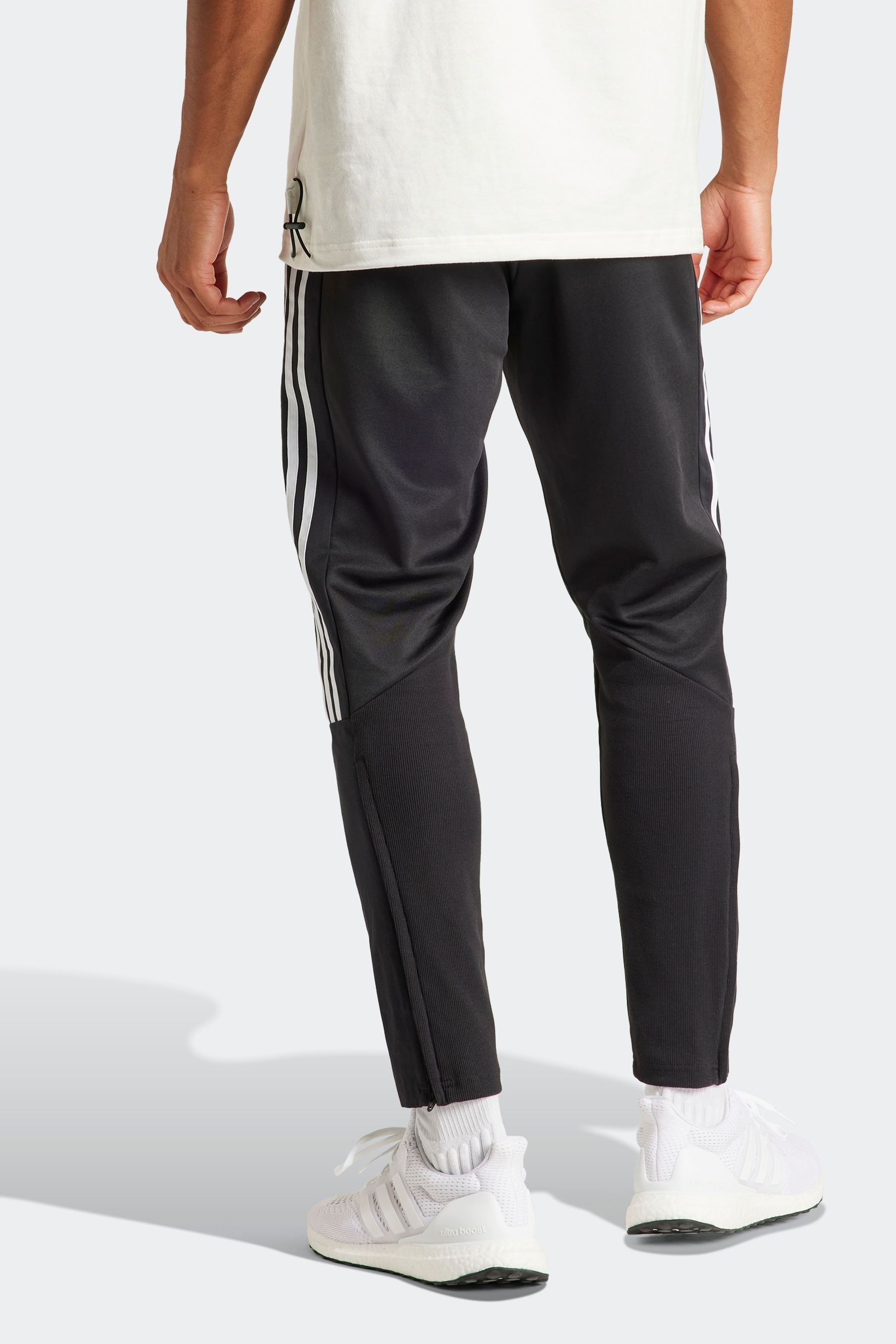 Buy adidas Black Sportswear Tiro Material Mix Joggers from the