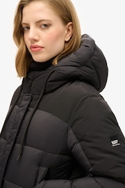 Superdry Black Grid Ripstop Padded Bomber Jacket - Image 4 of 6