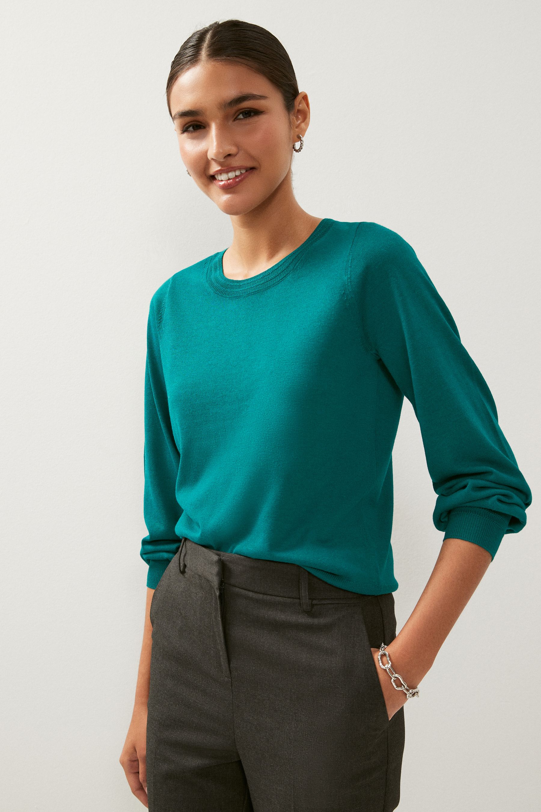 Teal jumper sale