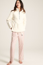 Joules Stella Pink Striped Cotton Pyjama Bottoms - Image 3 of 7