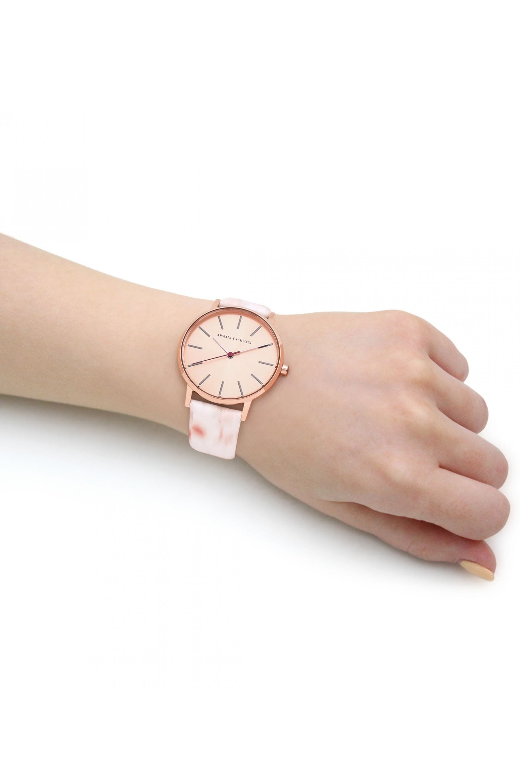 White armani exchange watch on sale