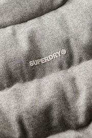 Superdry Grey Marl Tweed Puffer Boxy Jacket - Image 7 of 7