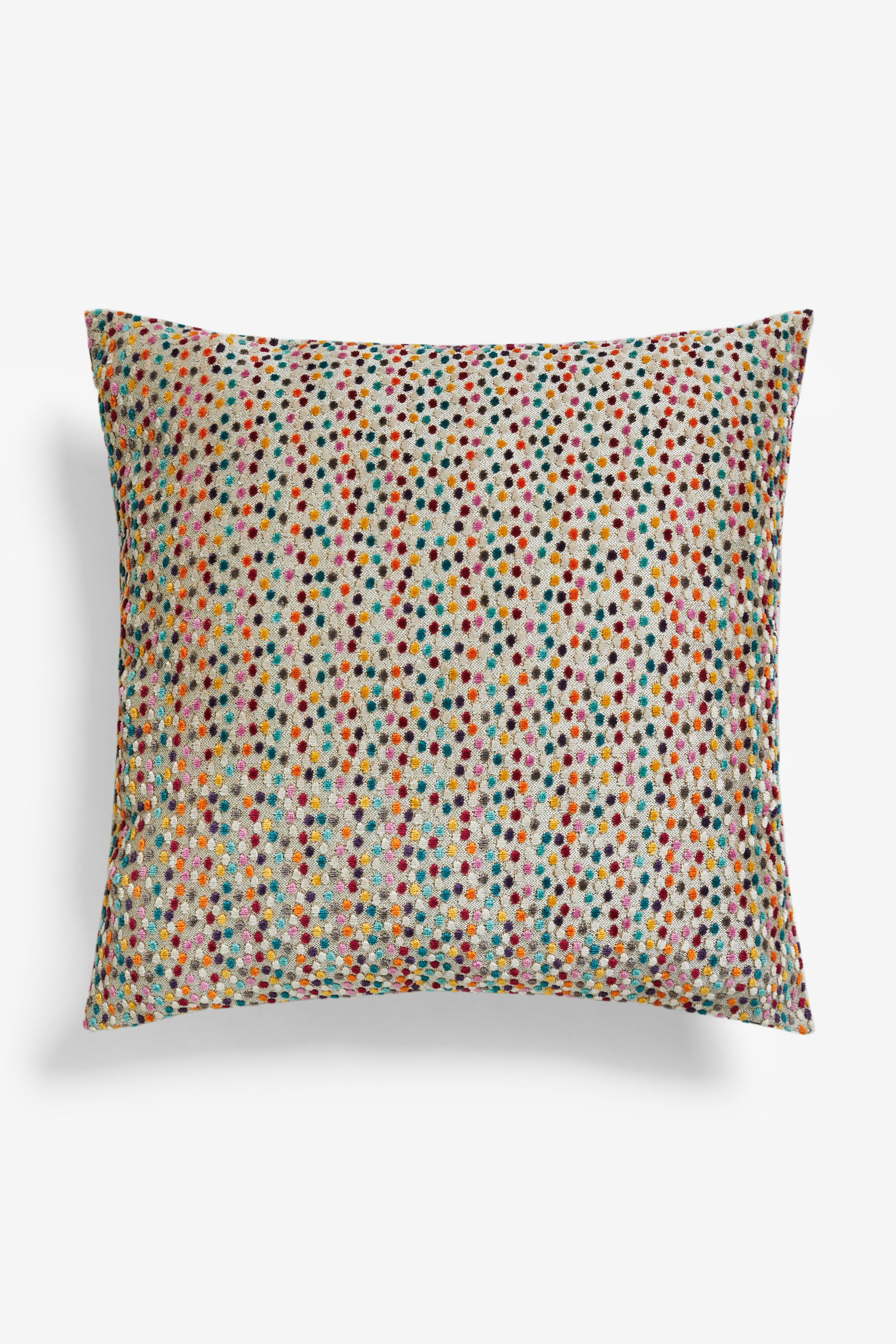 Buy Multi Cut Velvet Spot 59 x 59cm Cushion from Next USA
