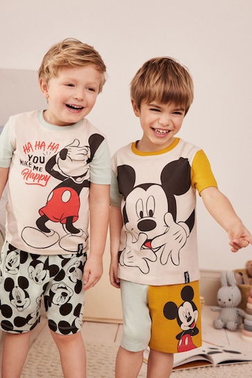 Mickey Multi Short Pyjamas 2 Pack (9mths-9yrs)