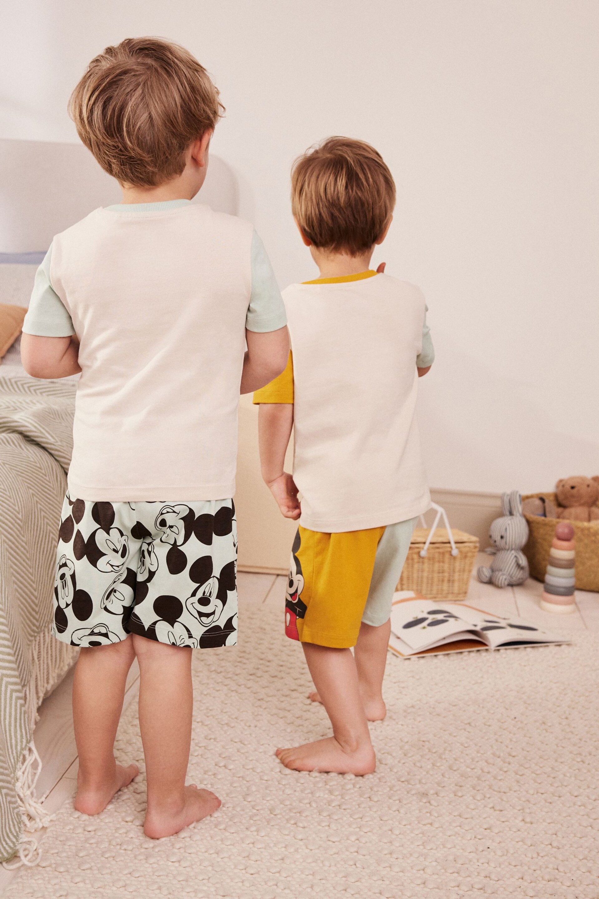 Mickey Multi Short Pyjamas 2 Pack (9mths-9yrs) - Image 3 of 10