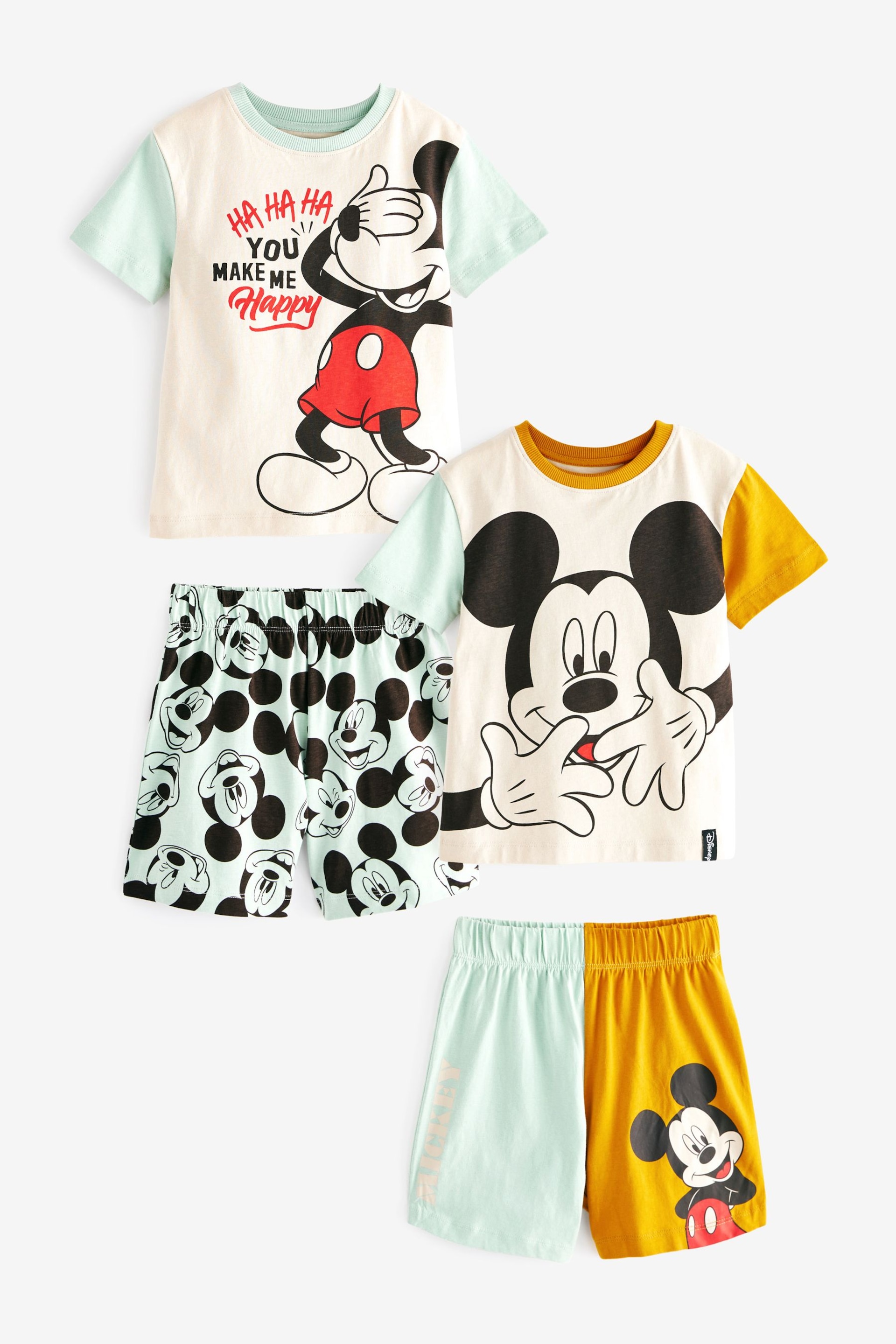 Mickey Multi Short Pyjamas 2 Pack (9mths-9yrs) - Image 6 of 10