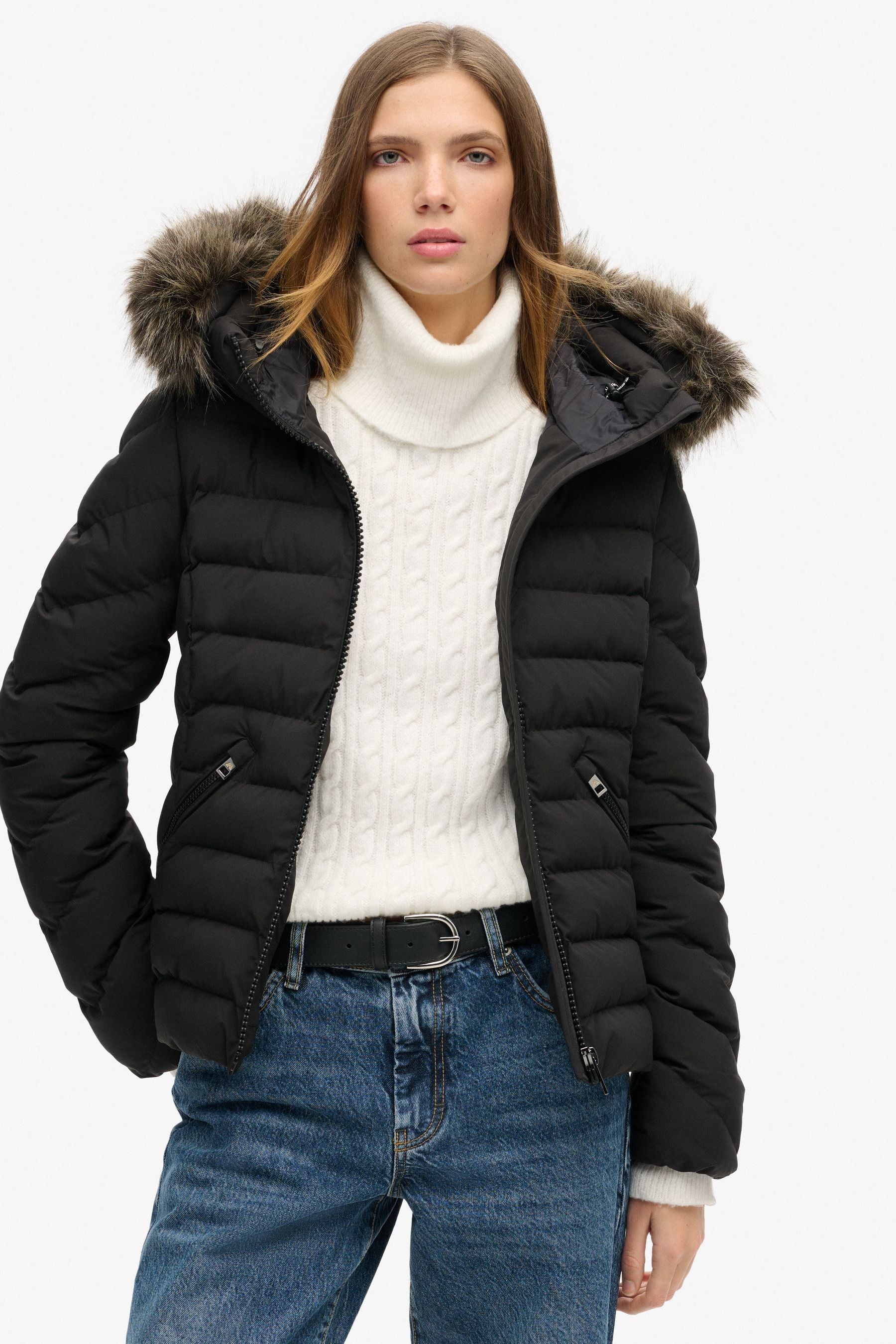 Womens superdry padded jacket top