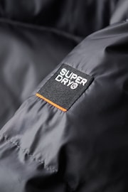 Superdry Ebony Sheen Hooded Luxe Sports Puffer Jacket - Image 8 of 8