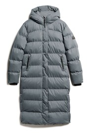 Superdry Ebony Microfibre Longline Puffer Coats - Image 3 of 5