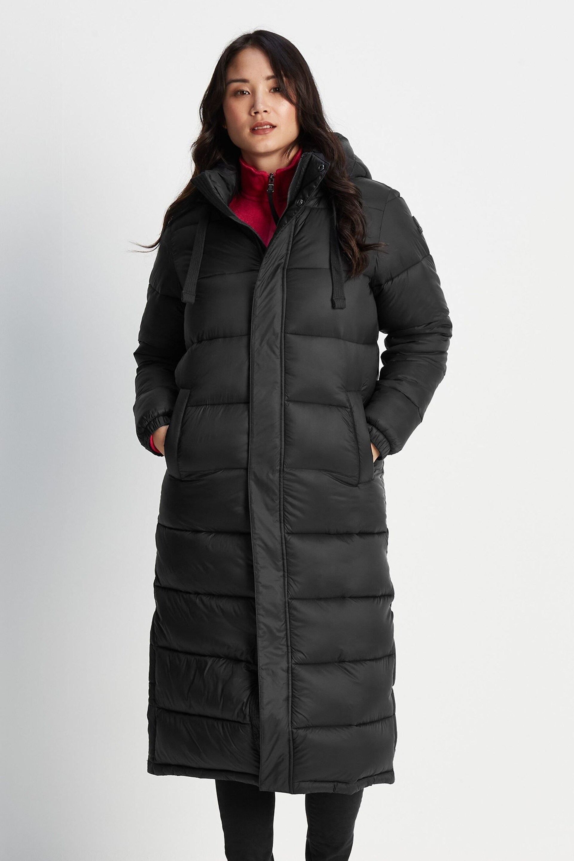 Tog 24 Black Cautley Long Padded Jacket - Image 2 of 10