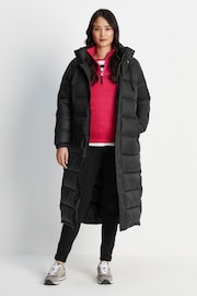 Tog 24 Black Cautley Long Padded Jacket - Image 4 of 10