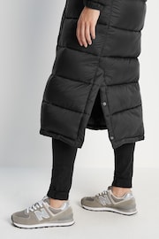 Tog 24 Black Cautley Long Padded Jacket - Image 9 of 10