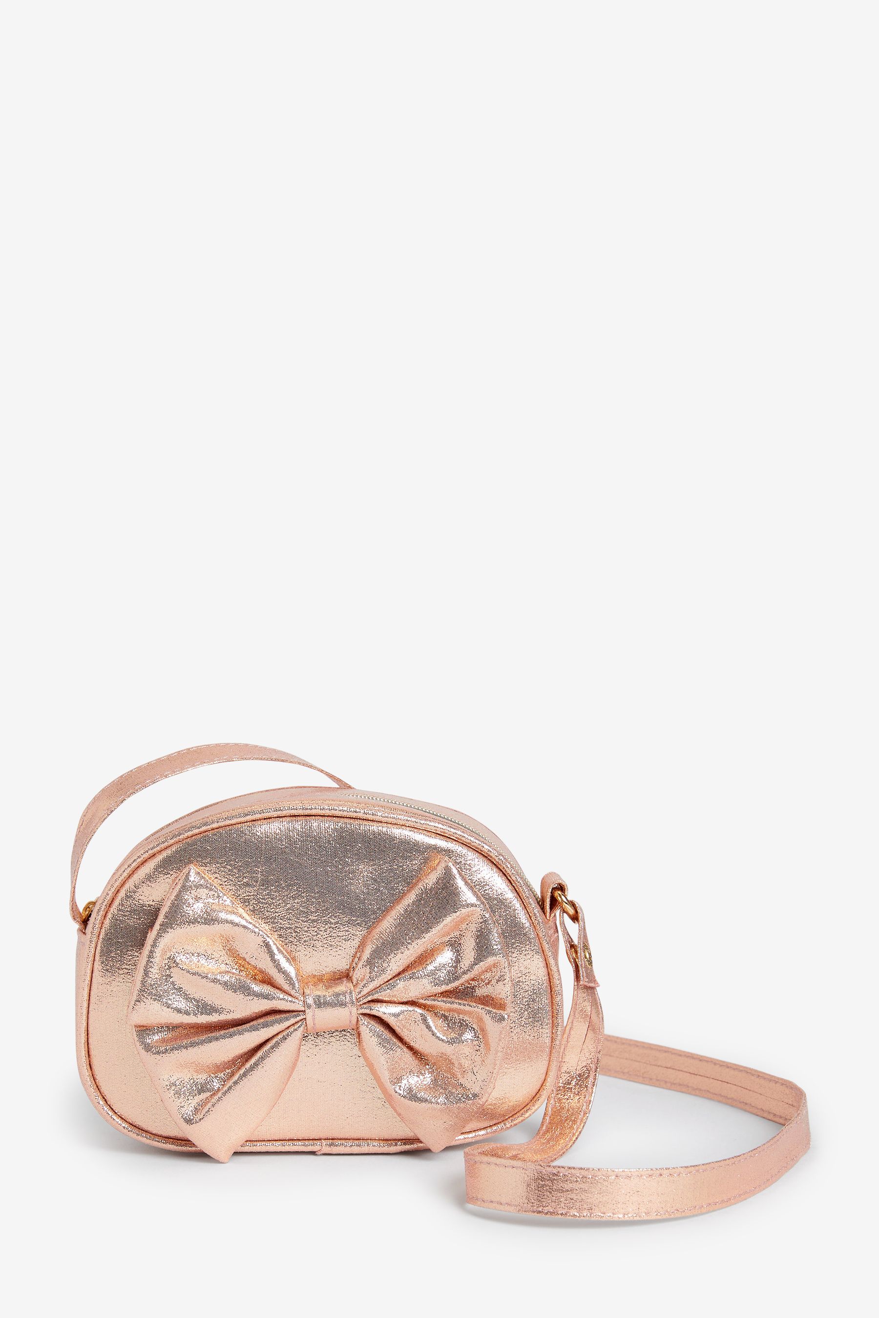Rose Gold Bow Cross Body Bag