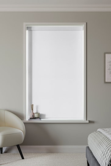 White Solstice Made to Measure Blackout Roller Blind