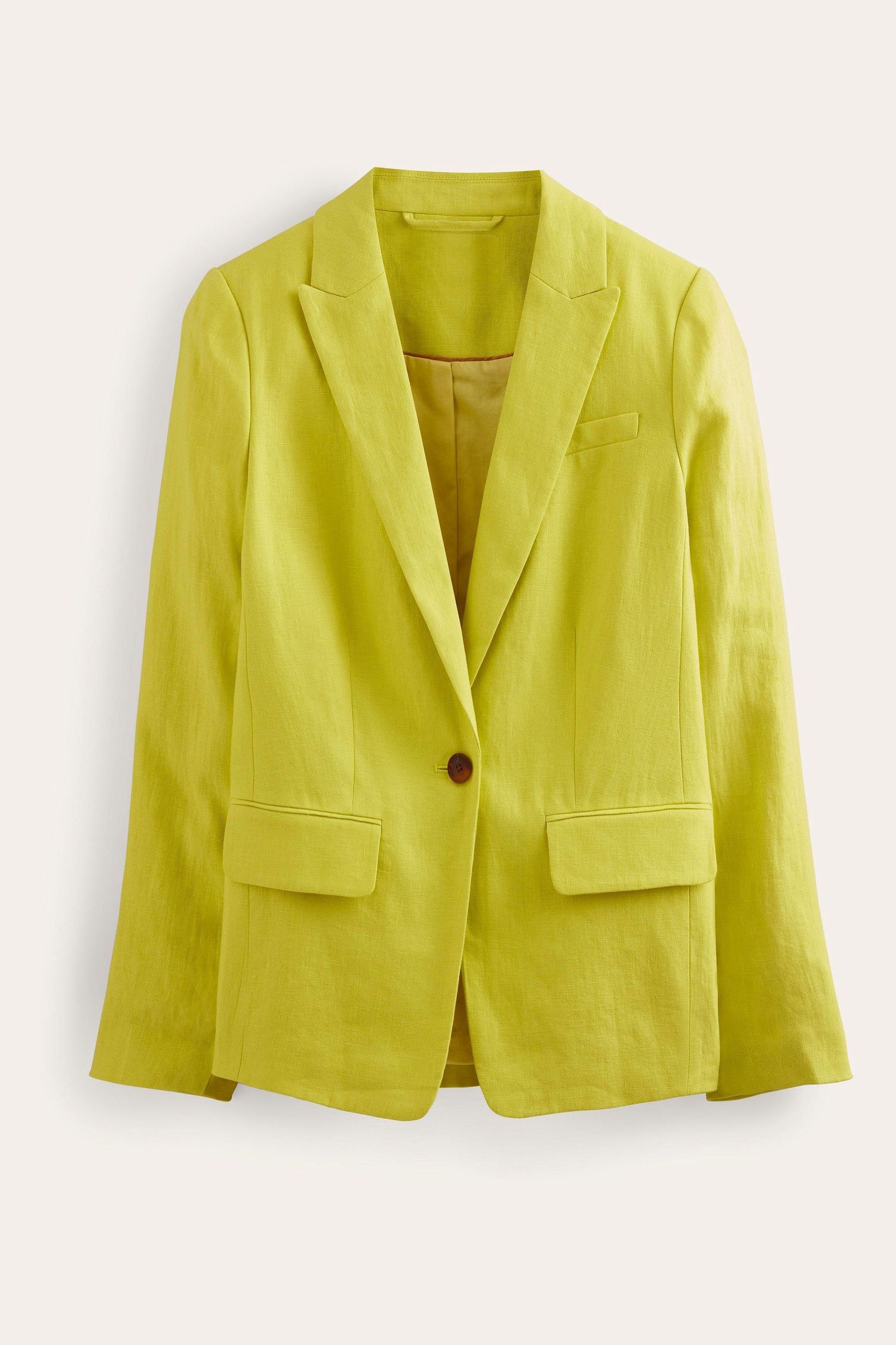 Buy Boden Yellow The Cambridge Linen Blazer from Next Luxembourg