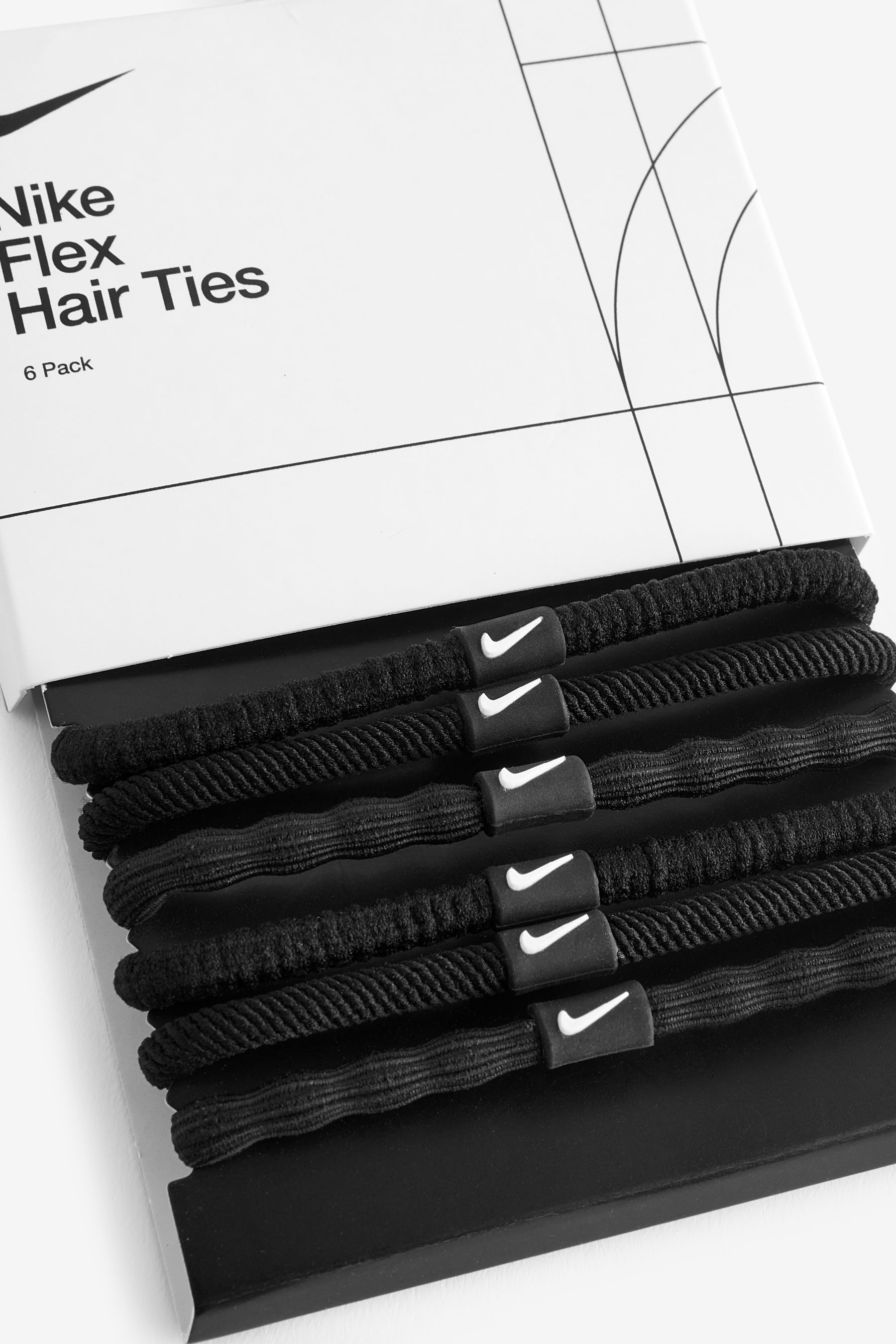 Buy Nike Black Flex Hair Tie 6 Pack from Next Denmark