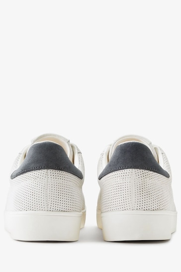 Fred Perry Spencer Perforated White Trainers