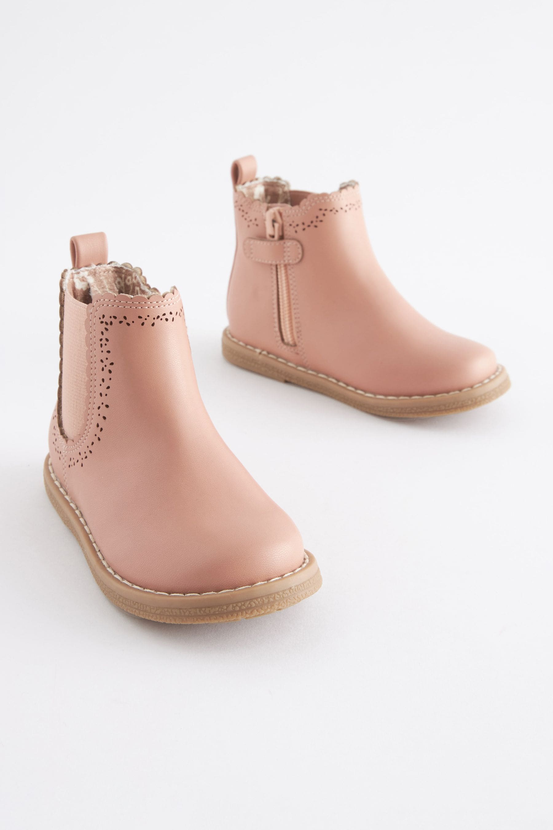 Girls pink deals chelsea boots