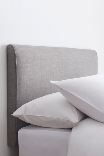 Simple Contemporary Silver Grey Contemporary Upholstered Headboard