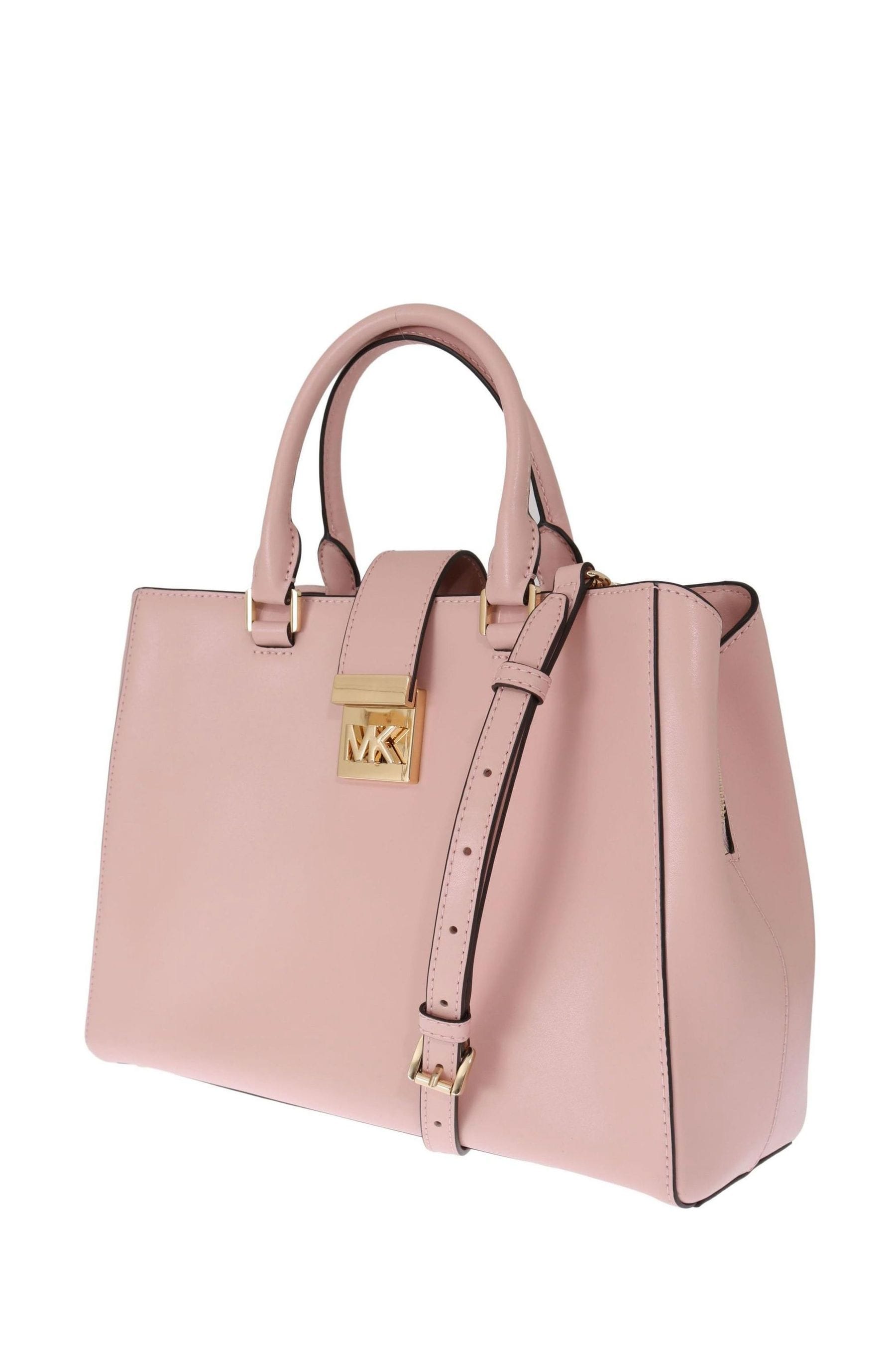 Buy Michael Kors Pink Mindy Leather Shoulder Bag from the Next UK