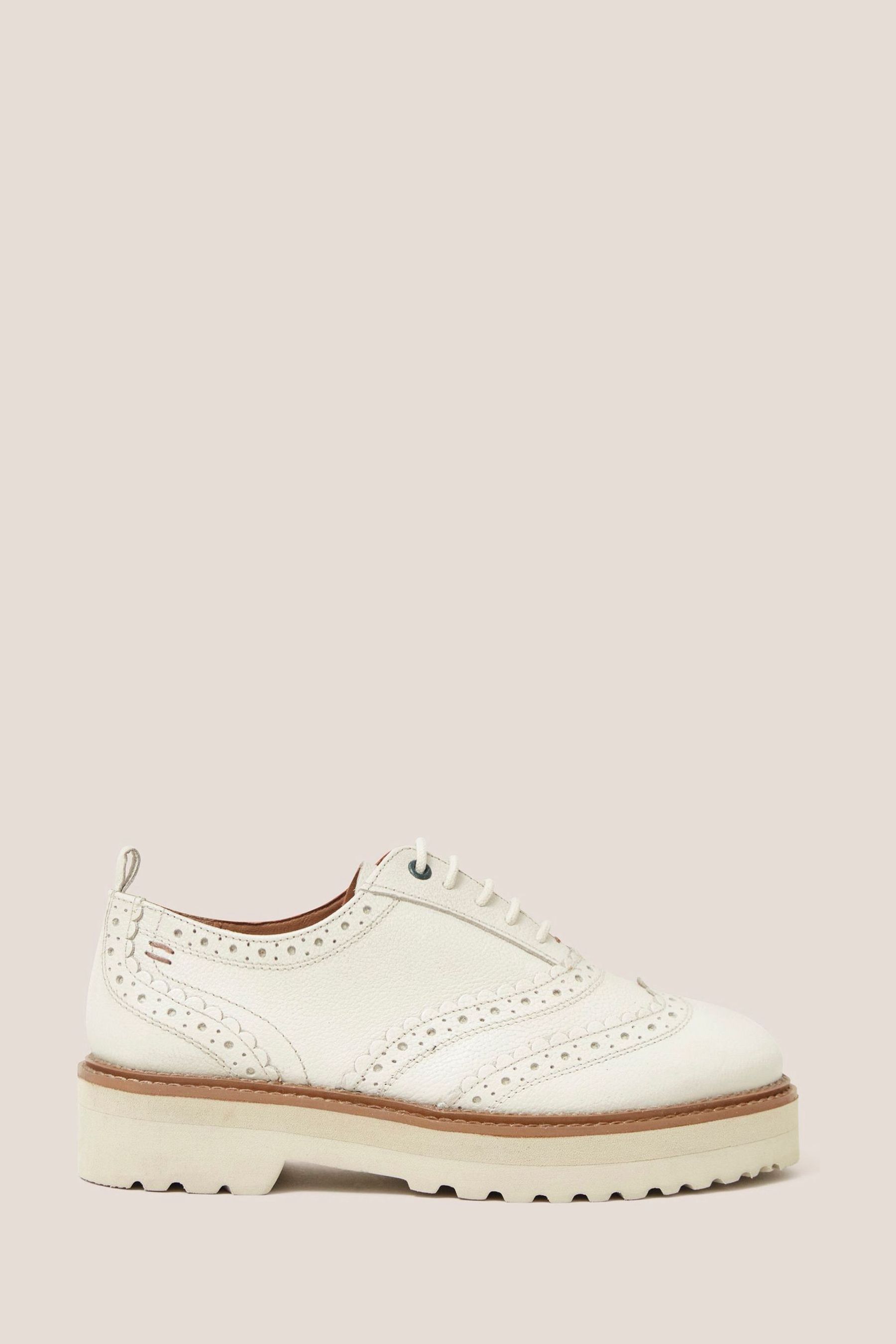Buy White Stuff Natural Chunky Leather Lace Up Brogues from Next Luxembourg