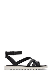 TOMS Rory Black Sandals In Leather And Suede - Image 1 of 5
