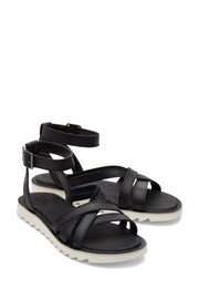 TOMS Rory Black Sandals In Leather And Suede - Image 2 of 5