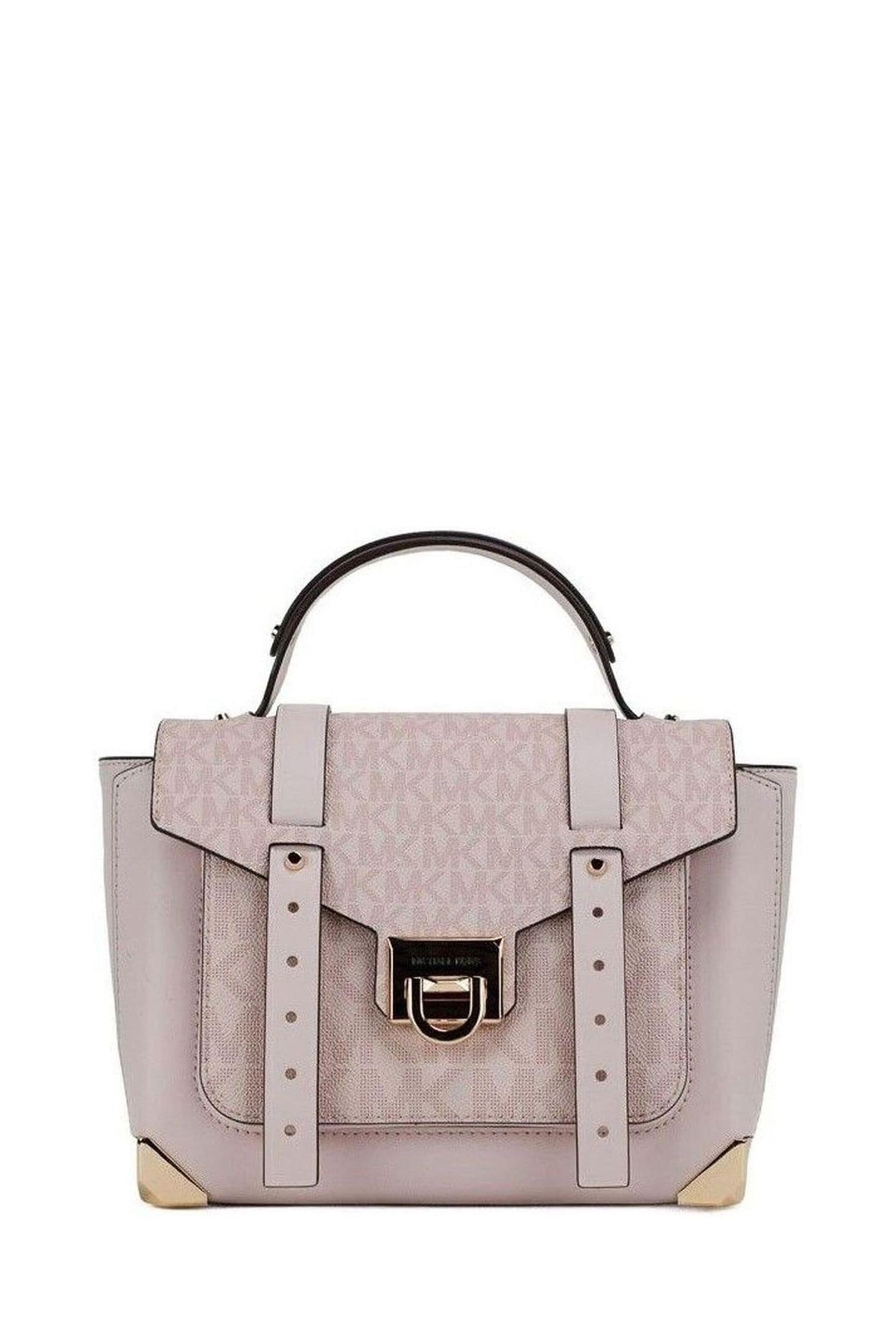 Buy Michael Kors Medium Manhattan Top Handle School Grey Satchel