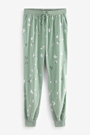 Sage Green Butterfly Foil Supersoft Cosy Pyjamas - Image 9 of 11