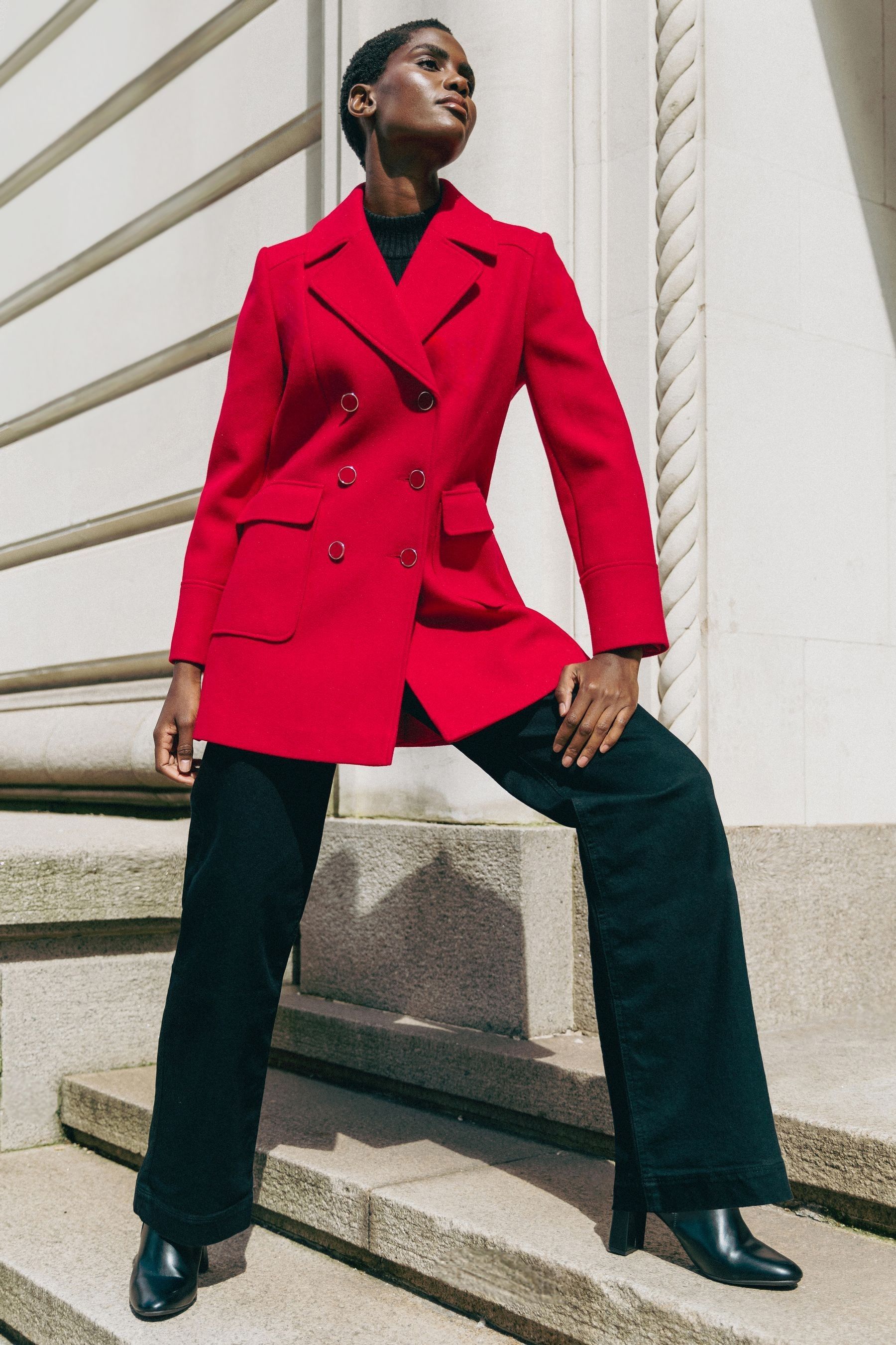 Longline dress coat top