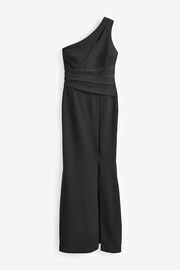 Sistaglam Black Petite One Shoulder Cut-Out Maxi Dress With Slit - Image 5 of 5