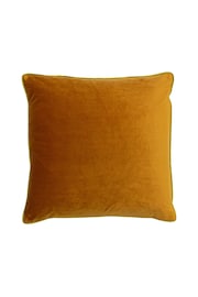 furn. Pumpkin Orange Gemini Double Piped Feather Filled Cushion - Image 2 of 4