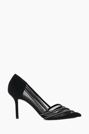 Dune London Black Access Diamanté Mesh Panelle Courts - Image 1 of 4