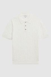 Reiss White Blaze Cotton Press-Stud Polo T-Shirt - Image 2 of 4