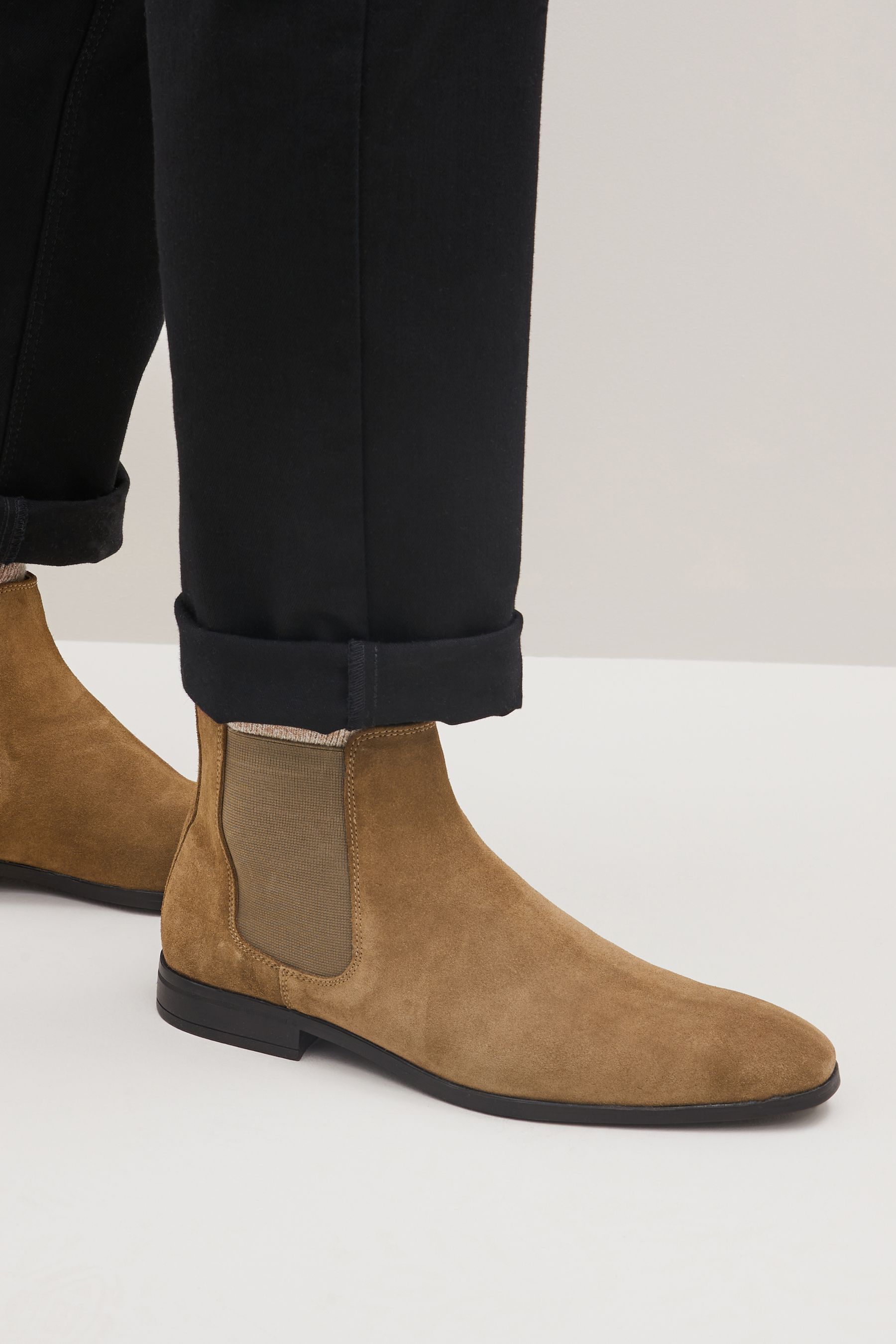 Buy Taupe Suede Chelsea Boots from Next Sweden