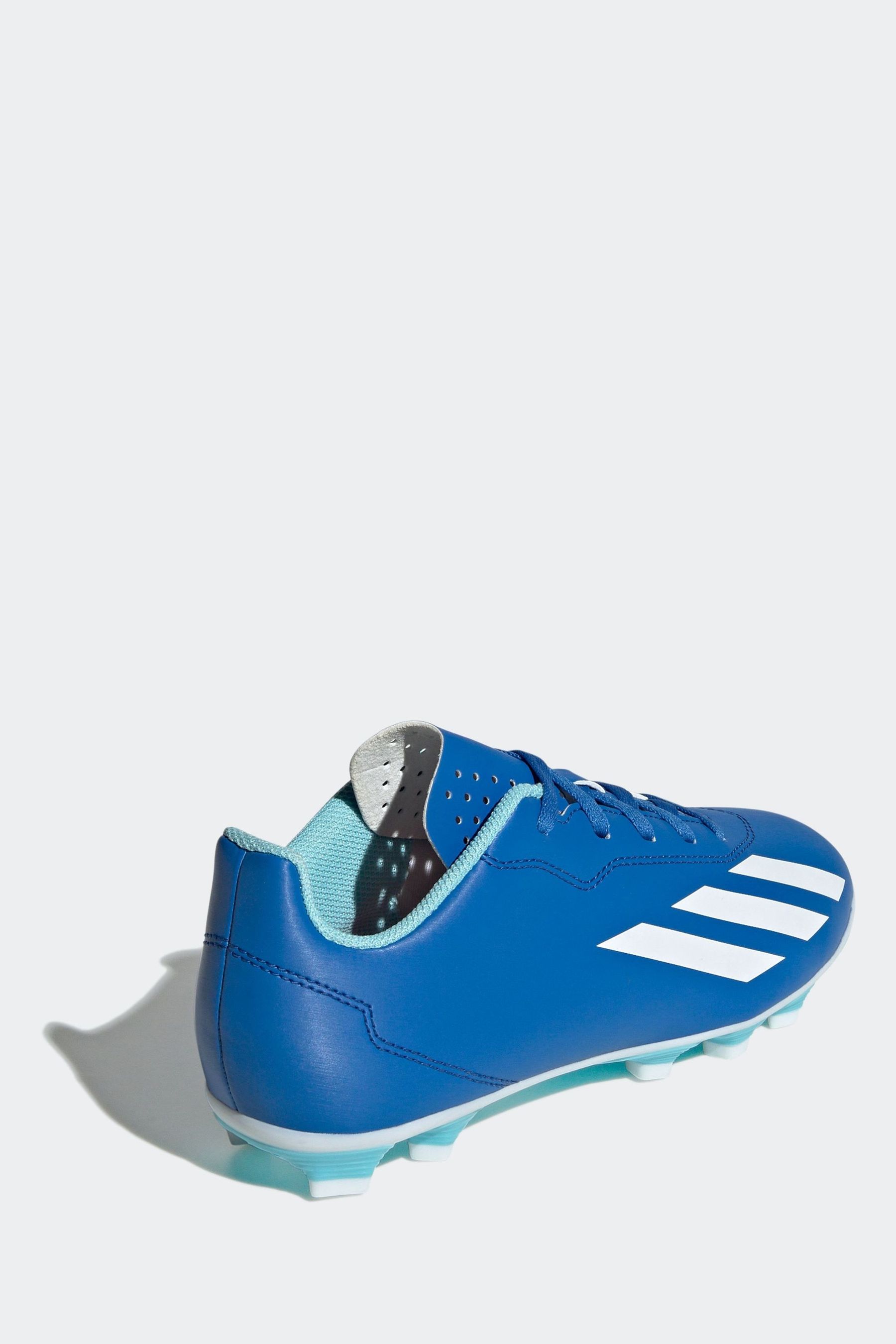 Adidas blue and white boots outlet