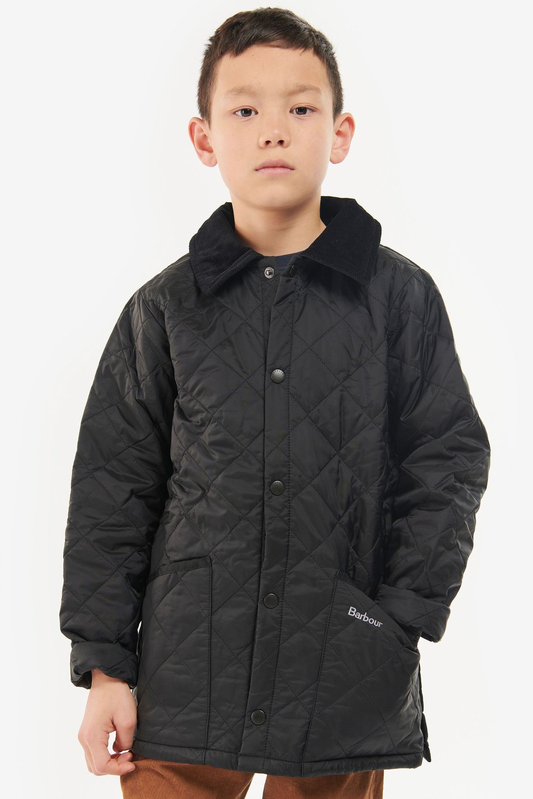 Boy's barbour shop liddesdale quilted jacket
