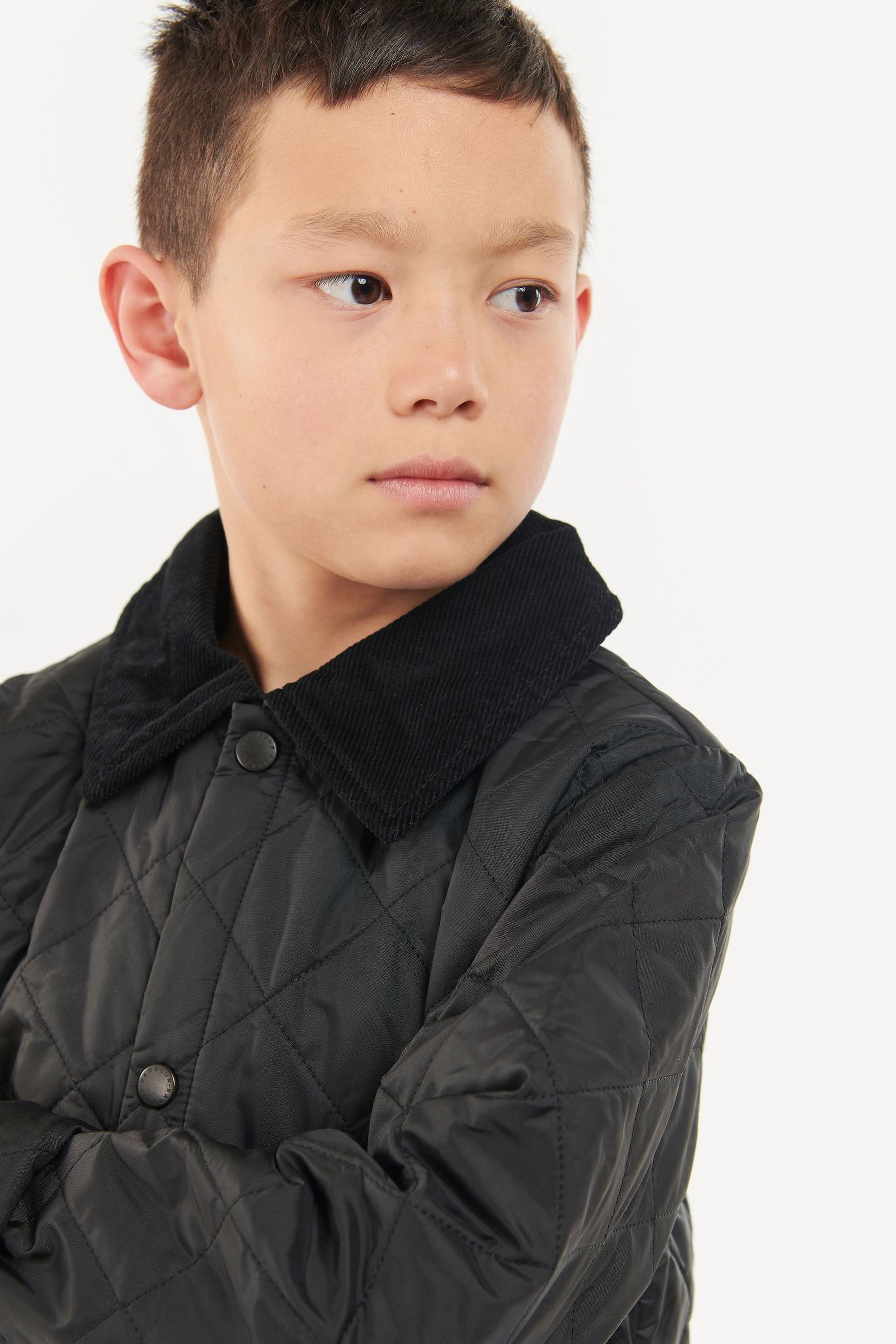Buy Barbour Black Quilt Liddesdale Jacket from the Next UK online