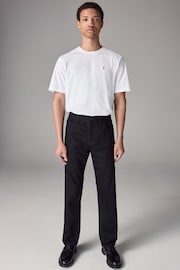 Black Solid Straight Fit Classic Stretch Jeans - Image 2 of 10