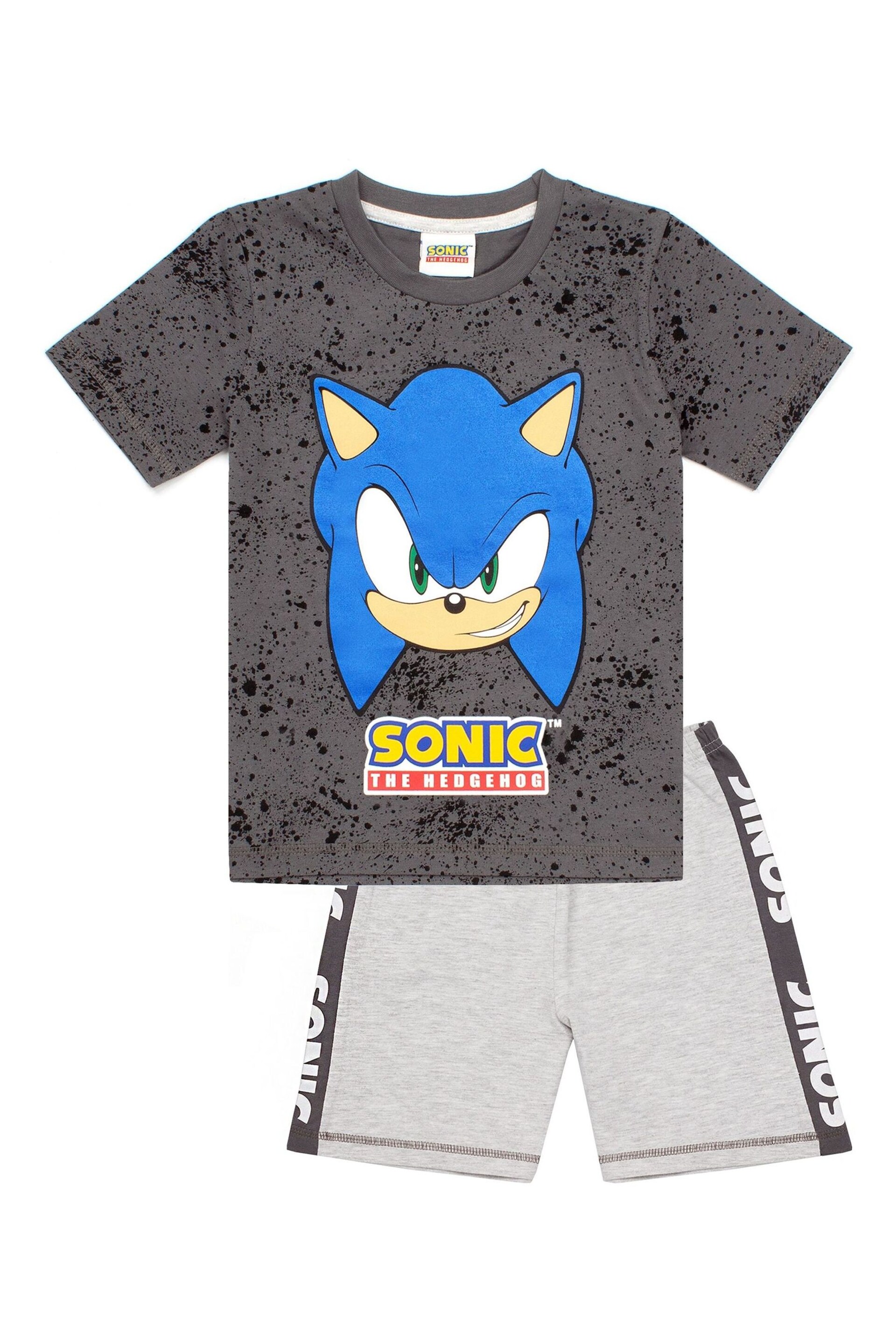 Vanilla Underground Grey Boys Sonic Licensing Short Gaming Pyjamas - Image 1 of 3