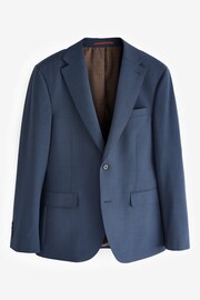 Navy Blue Check Suit Jacket - Image 7 of 11