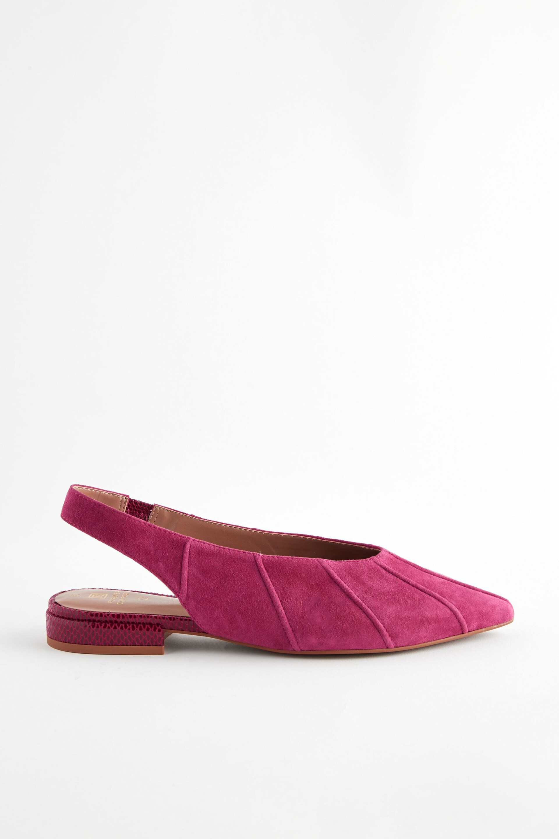 Pink Forever Comfort® Leather Panelled Slingback Shoes - Image 5 of 8