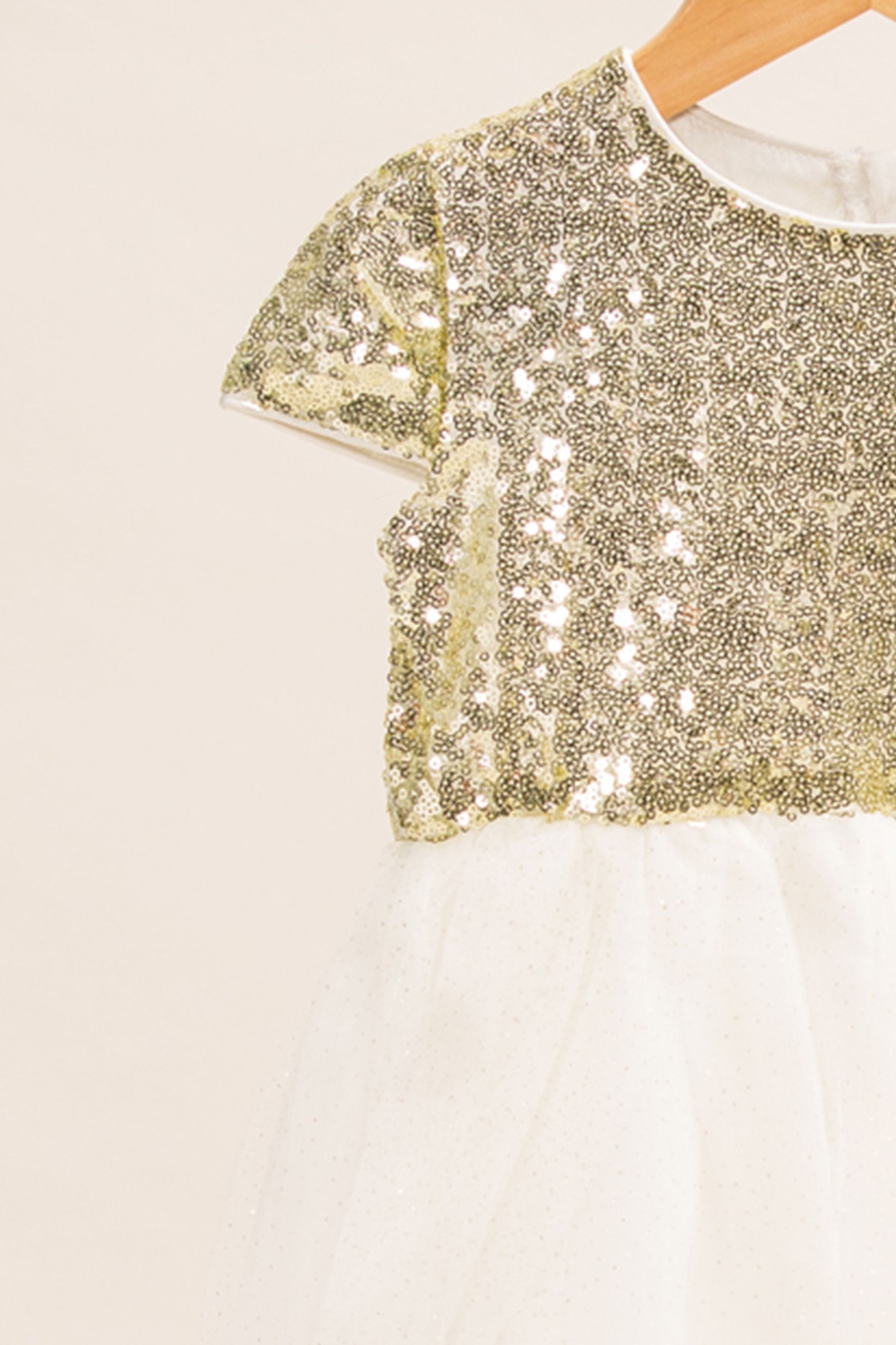 Buy Miss Pink Sequin Top Waterfall Tulle Dress from the Next UK online shop